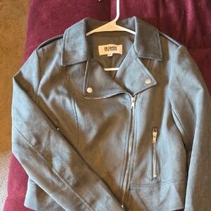 BB Dakota Women's Olive Green Faux Suede Jacket